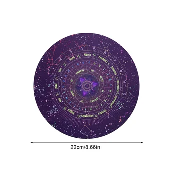 22 cm Tarot Kartice Krpo Nordijska Zvezdnato Nebo Gumijasto podlogo za Vedeževanje Soba Dekoracijo Doma Skrivnostno Lepe Constella Ornament