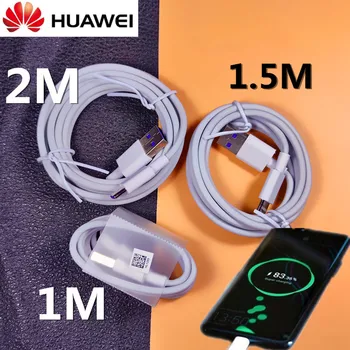 Huawei USB 5A Tip C Kabel P30 P20 Pro lite Mate20 10 Pro P10 Plus, lite USB 3.1 Tip-C Original veliko polnjenje Super Kabel Polnilnika
