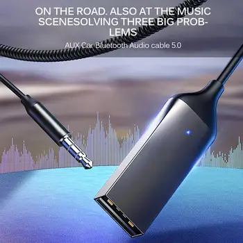 Bluetooth SBC/AAC Adapter za Ključ Kabel Za Avto, 3.5 mm Vtičnica Aux Bluetooth 5.0 4.2 4.0 Sprejemnik Zvočnikov Audio Glasba Oddajnik