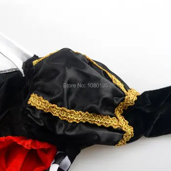 TPRPCO Alice V Čudežni deželi Cosplay Kostum Kraljica Src Kostum Rdeče Kraljice Kostum za Žensko Elegantno Obleko Cosplay NL225
