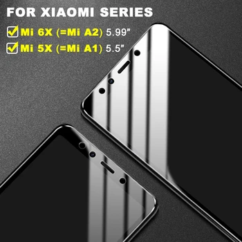 Zaščitno Steklo Za Xiaomi Mi 6X A2 Xiomi Mi A1 Na Ksiomi Kaljeno 5X A1 Mia1 Mi a2 lite Zaslon Patron Xaomi Varstvo Film