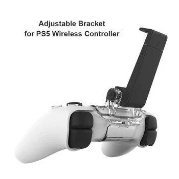 Nastavljiv Brezžični Gamepad Mobilni Telefon Stojalo za SONY PlayStation 5 Ročaja Mobilne Objemka Nastavek Za PS5 Krmilnik Nosilec za Telefon