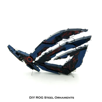 Republika Igralci DIY ROG Jekla Ornament, Igralec Puzzle Darilo Ročno Izdelana Lutka Za Računalnik Primeru Dekoracijo