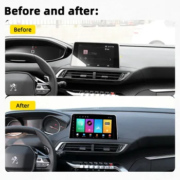 Za Peugeot 5008 4008 3008 2017-2020 2 Din Android Avto Multimedijski Predvajalnik, WIFI FM GPS Vodja Enote Frame Auto Stereo