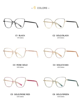 Vintage Kvadratnih obravnavi Očala Žensk 2021 Nov Modni Pregleden Objektiv Mačka Oči Presbyopic očal Okvir za Ženske očala