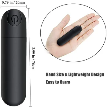 Mini USB za Polnjenje Vagine, Klitorisa Massager 10 Načinov Nepremočljiva G-spot Vibrator Odraslih Igrače za Ženske Sex Shop za Par