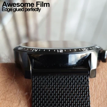 Premer 24 mm-46mm Krog Kaljeno Steklo za Samsung galaxy za Huawei gledati serije Screen protector film za Garmin watch pokrov