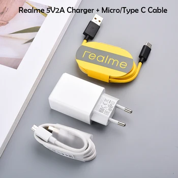 Realme 5V2A Hitro Polnjenje Adapter Mikro Tip C Kabel USB Za Realme X3 X2 X C3 5 6 7 3i V3 Q2i 5S C3 X2 Redmi Opomba 7 8 8T 9 9C Pro