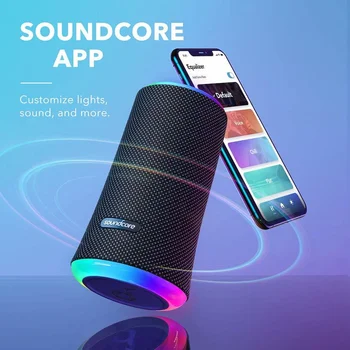 Soundcore Flare 2 Bluetooth Zvočnik Brezžični Prenosni Zvočni Stolpec IPX7 Nepremočljiva Prostem Subwoofer TWS Stranka, Stereo Zvočnik