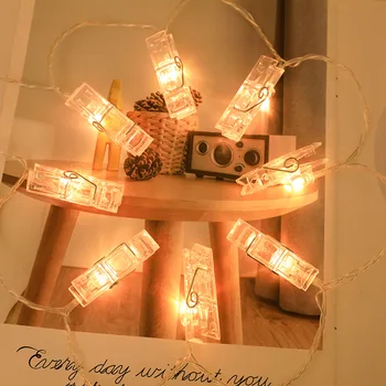 LED Luči Niz Kartice Foto Posnetek Pravljice, Pravljice, Osvetlitev Zunanja Baterija Napaja Garland Božični Okraski, Stranka Poroko Božič