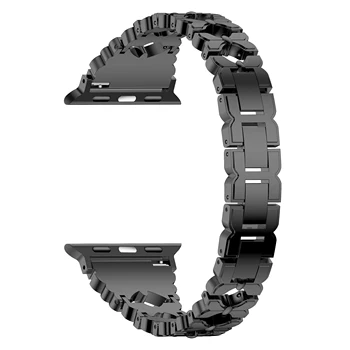 Pas Za Apple Watch 6 5 4 3 2 44 mm 40 mm 42mm 38 mm Kovinsko Nerjavno Jeklo Watchband Zapestnica Trak za iWatch Serija dodatna Oprema