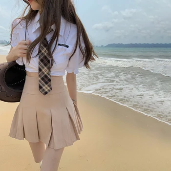 Poletje Ženske Krila Visoko Pasu Cute Sweet Girl ' Nabrano Krilo korejskem Slogu Mini Krila Harajuku Ženska Krila