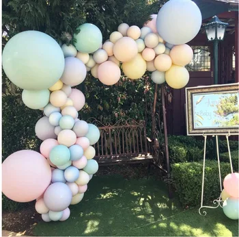 Dvojna luknja balon verige 5 metrov pregleden balon verige poroko, rojstni dan scene, rekvizitov, okras
