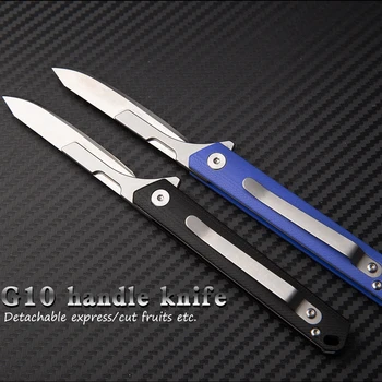 G10 folding nož ostro rezilo usnje nož taktično nož prostem preživetje kampiranje sili orodje za rezanje papirja iz škatle