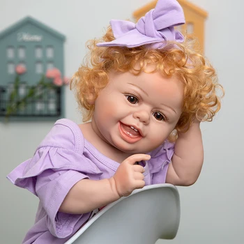 22 Palčni Kawaii Newborn Baby Lutke Videti Resnično Silikonski Vinil Prerojeni Lutke Otroka Playmates Fidget Igrače Za Otroke, Darila Za Rojstni Dan