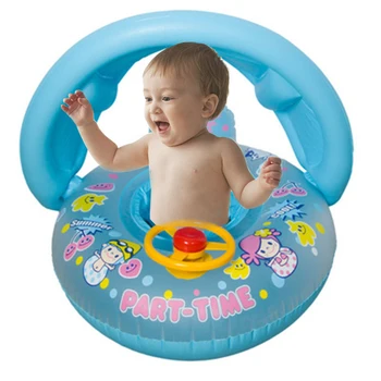 Baby Dežnik Zadebelitev Plavanje Čoln Risanka Otrok Napihljivi Plavati Obroč Volana Sedež Baby Tesnila