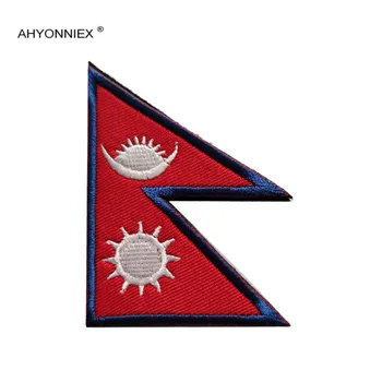 AHYONNIEX 1 Pc Visoke Kakovosti 3D Vezenje Azijskih Držav Zastave Značko Taktično Moralo Krpo Nalepke Obliž DIY