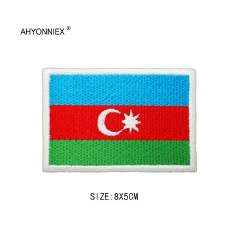 AHYONNIEX 1 Pc Visoke Kakovosti 3D Vezenje Azijskih Držav Zastave Značko Taktično Moralo Krpo Nalepke Obliž DIY
