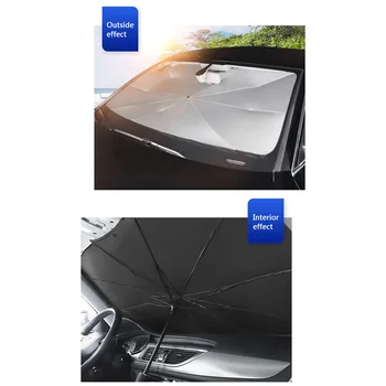 Avtomobil Magnetni Dežnik Kritje Vetrobransko steklo Avtomobila Sonce Odtenek Dežnik Zložljiv sončnega UV Zaščita za Avto SUV