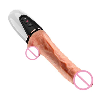 7 Hitrosti Teleskopsko Vibrator Silikonski Vibrator Mini Sex Pralni Penis Ogrevanje Funkcijo Vagina Masturbacija Sex Igrače Za Ženske