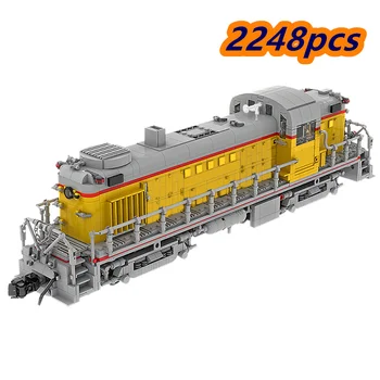 MOC Vlak Union Pacific Alco RS-2 4014 Prevoz Vozil Velika Železniška Otroci Rast Preplete Igrača Darilo Model gradniki