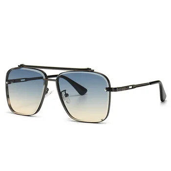 2021 Sodobna Moda Klasičnih Mach Šest Slog Gradient Kvadratnih Sončna Očala Kul Moški Letnik Blagovno Znamko Design Sončna Očala Oculos De Sol