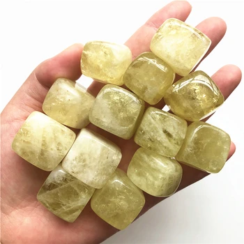 100 g Naravnih Citrine Kamen Rumena Quartz Crystal Cube Padle Kamen Zdravljenja Dekoracijo Naravni Kamni in Minerali