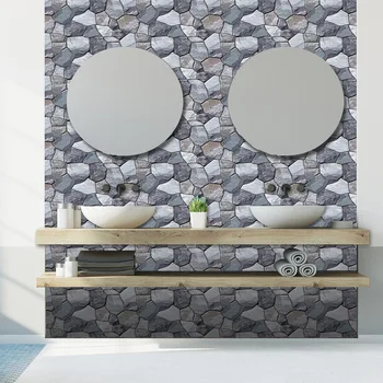 3D Opeke Stenske Nalepke, samolepilne PVC Nepremočljiva Oilproof kopalnica kuhinja stenske papirne nalepke doma dekor Dnevna soba