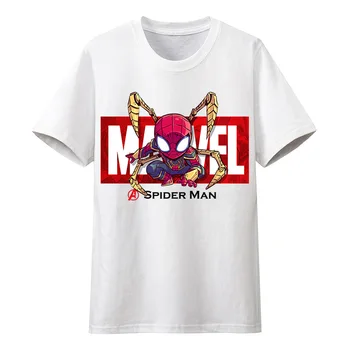 Disney Marvel Avengers Bombaža Ženski Dekle Majica Vrhovi Luksuzni Oblikovalec Tshirt Poletje Risanka Ženske T-Shirt Bombaž
