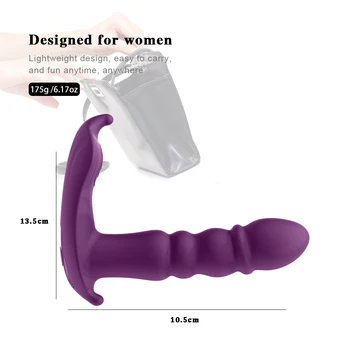 Obračanje Metulj Nosljivi Dildo, Vibrator za Ženske, Brezžični Daljinski upravljalnik z vibriranjem Hlačke Sex igrače za Nekaj Sex Shop