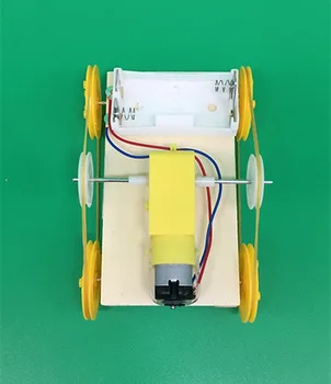 1pc DIY Izobraževalne Električni Robot Tank-Znanstveni Izum Igrače Dobro Darila za Otroke