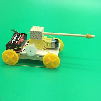 1pc DIY Izobraževalne Električni Robot Tank-Znanstveni Izum Igrače Dobro Darila za Otroke
