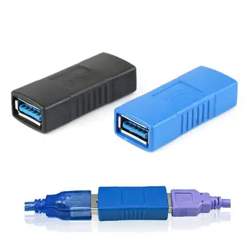 1 PC Prenosni USB 3.0 Tip A Famle, Da Famale Adapter USB 3.0 Tip A Notranja Vrata Ženski Ženski Konektor za Kabel Podaljšek