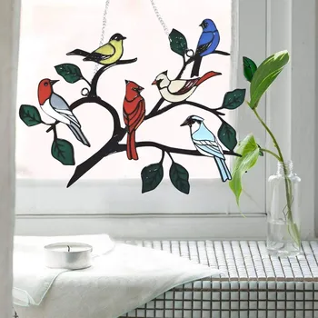 21*16,5 cm/8.26*6.49 v Multi-barvni ptic na žice, visoko-barvni odtenki in windows birdies serija Notranja Zunanja dekoracija