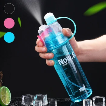 Novo 400/600 ml 3 Barve iz trde Plastike Spray Cool Šport Steklenico Vode Prenosni Plezanje na Prostem Kolo Shaker Moje Steklenice Vode