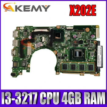 X202E I3-3217 PROCESOR, 4GB RAM Mainboard Za ASUS X201E X201EP Q200E S200E Prenosni računalnik z Matično ploščo X202E Mainboard X202E Motherboard Test