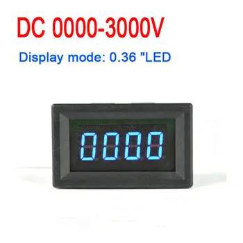 DYKB DC Voltmeter 0-3000V Visoko natančnost, Visoko napetost 0.36