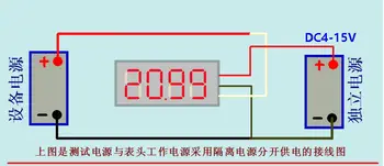 DYKB DC Voltmeter 0-3000V Visoko natančnost, Visoko napetost 0.36