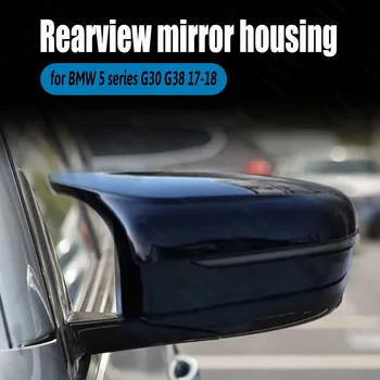 Avto Svetle 2pcs M Slog za BMW Serije 5 G30 G38 2017-2018 Zamenjava LHD Sijajni Črni Rearview Mirror Kritje Kape