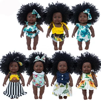 Novo 1pcs 30 cm multi slog Afriško črno baby eksplozije glavo črno kožo otroška igrača