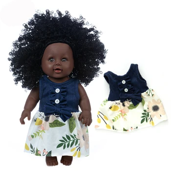 Novo 1pcs 30 cm multi slog Afriško črno baby eksplozije glavo črno kožo otroška igrača