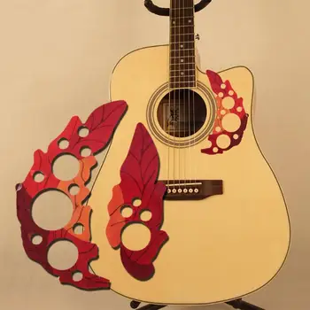 Akustično Kitaro, je Pickguard Kapljice in Ptica Oblikovan Lupini samolepilne 41 palčni Pick Stražar PVC Ščiti Klasične Kitare Deli