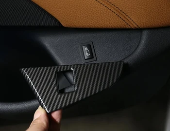 Notranje Spremembe Ogljikovih Vlaken ABS Notranjost Avtomobila Rep Vrata za Stikalo Gumb Okvir Pokrova Trim Za BMW Serije 5 G30 2018-2020 LHD