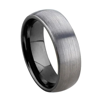 Klasična obljubo, modni nakit prst prstan titana Koalicije za moške in ženske poročni prstani za pare, 6 mm črna mat