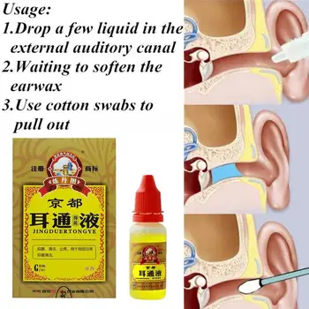 Ear Acute Otitis Kapljice za Uho Tinitus Gluhost Boleče Kitajski Zeliščni Medicini za Osebno Zdravje, Izdelki za Nego Orodja 15ml
