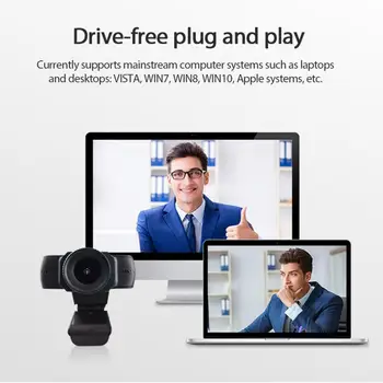 Vrtljiv Samodejno Ostrenje 1080P 720P HD Webcam PC Mini USB Spletna Kamera za Snemanje Videa Visoke Ločljivosti Za Prenosni računalnik Namizni RAČUNALNIK Tablični računalnik