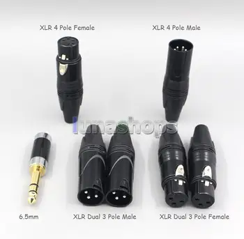 Različne dolžine svečke 8 Jeder Čisto 99% Srebra Slušalke Slušalke Kabel Za 3,5-mm kombinirani priključek xlr 6.5 2.5 mm moški na 4,4 mm ženski LN007464