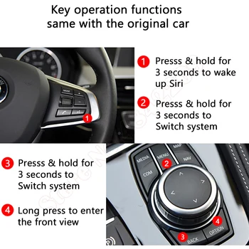 Za BMW 1/2/3/4/5/6/7/X1/X2/X3/X4/X5/X6/MINI F30 F10 F01 Apple CarPlay Android Auto CIC NBT EVO Zaslon Vmesnik Dekoder Polje