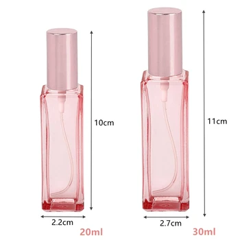 20ml 30ml Stekla Spray Steklenice Rose Zlata Prenosni Stekleničke Parfuma Stekla Prazno Steklenico Kozmetika Posode Povratne Steklenice