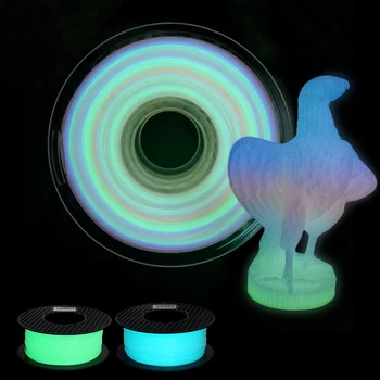 Žareti V Temno PLA Žarilno 3D Tiskalnik Sublimacija Noctilucent Plastičnega Materiala Za 3D Tiskanje Noctilucous Rainbow Green Blue